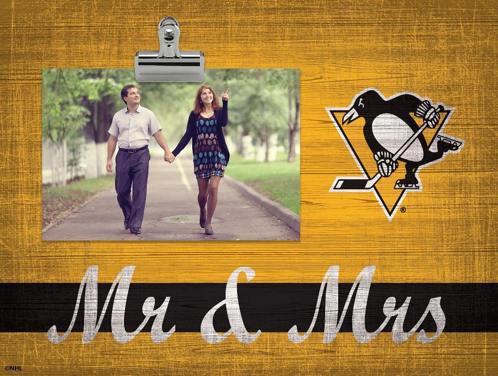 fan creations Pittsburgh Penguins Mr & Mrs Clip Frame