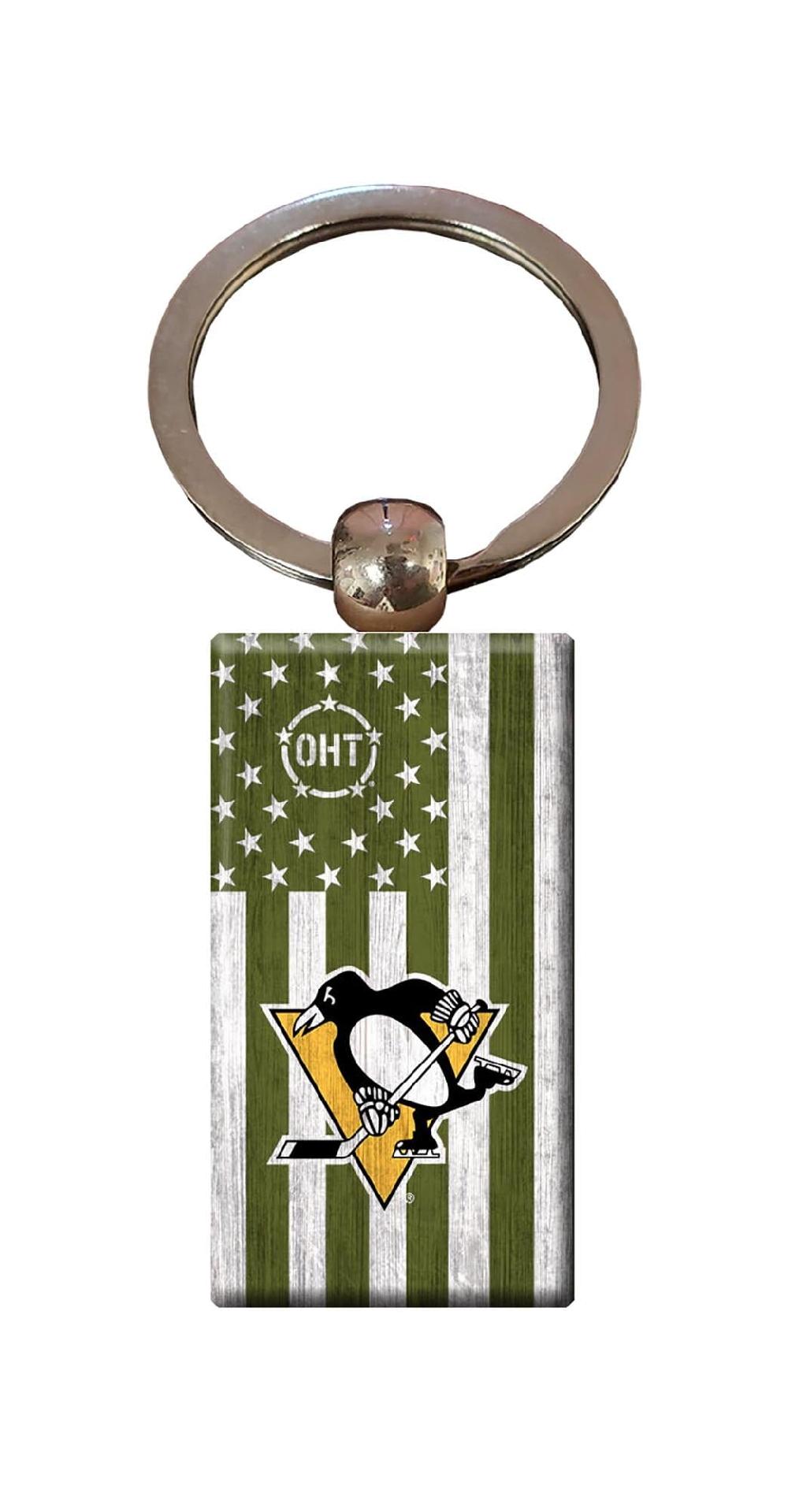 fan creations Pittsburgh Penguins OHT Flag Keychain