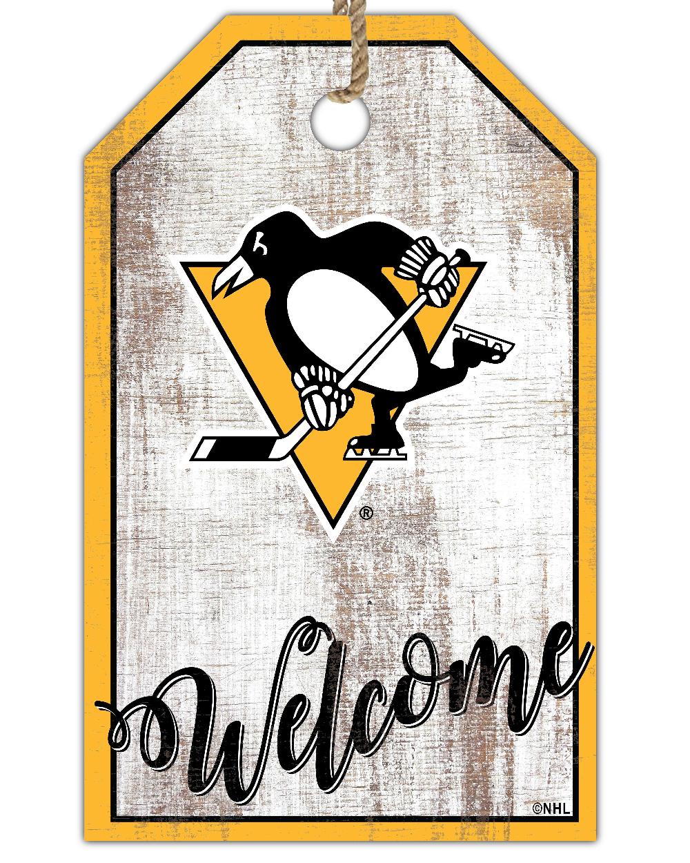 fan creations Pittsburgh Penguins Welcome 11x19 Tag