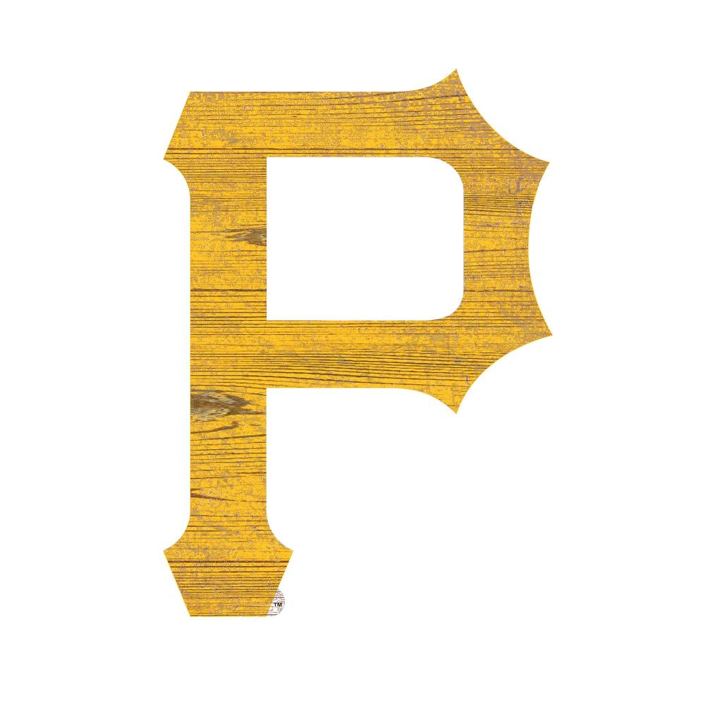 fan creations Pittsburgh Pirates Distressed Logo Cutout Sign