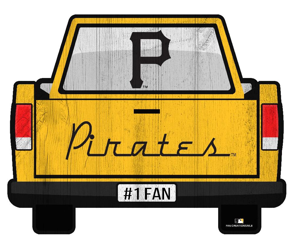 fan creations Pittsburgh Pirates Slogan Truck Back Vintage 12in