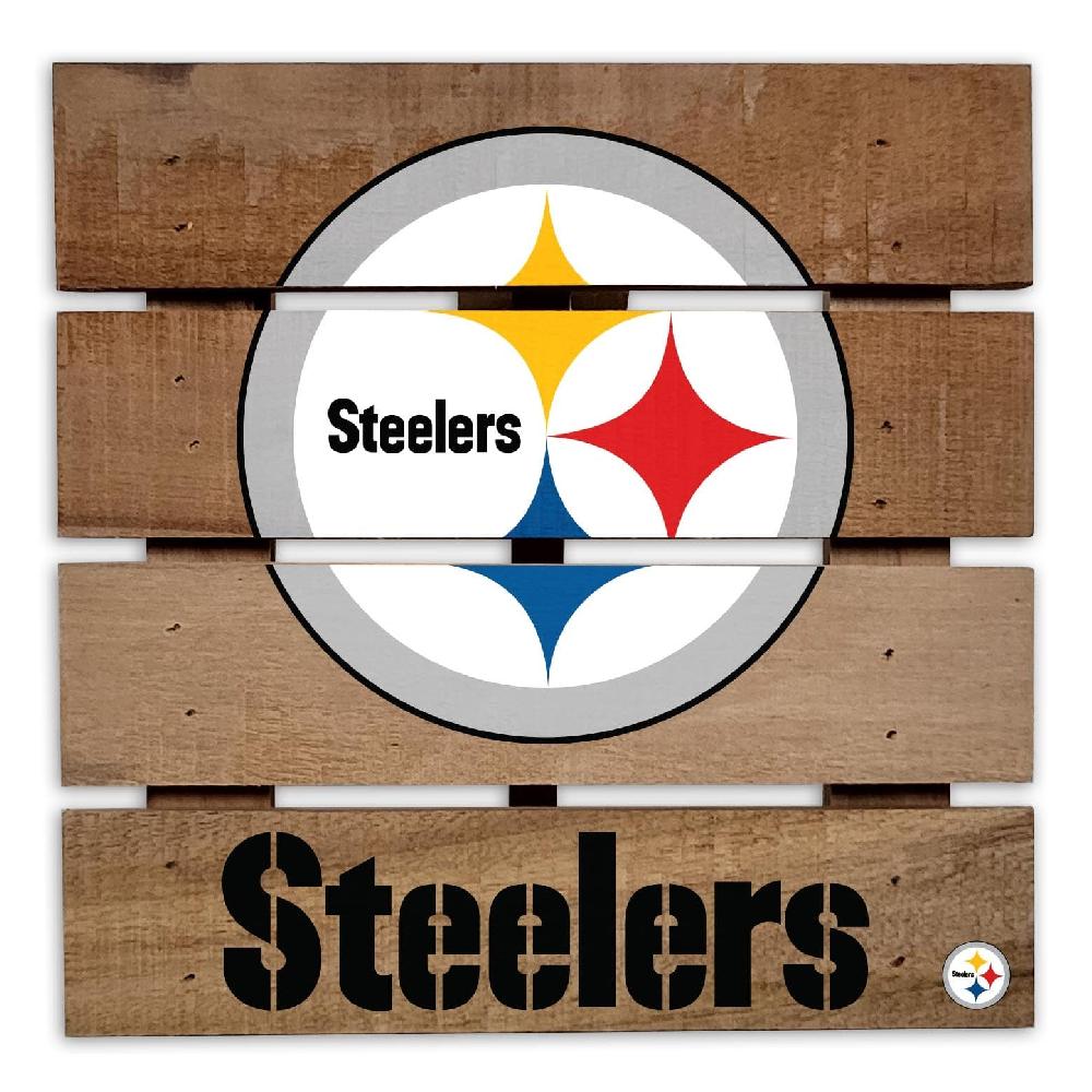 fan creations Pittsburgh Steelers 8in Wooden Hotplate