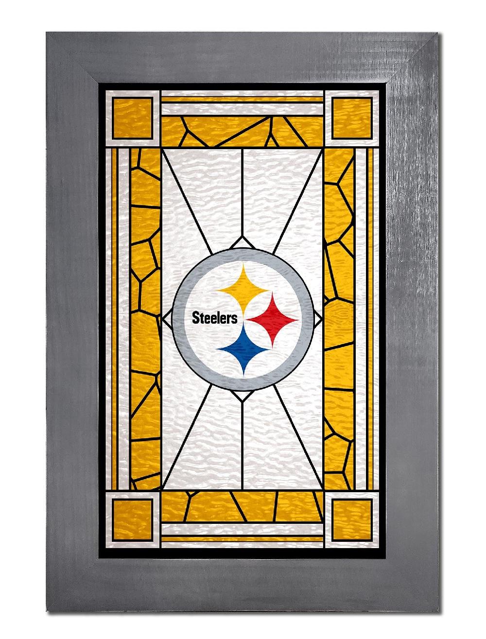 fan creations Pittsburgh Steelers Stained Glass 11x19