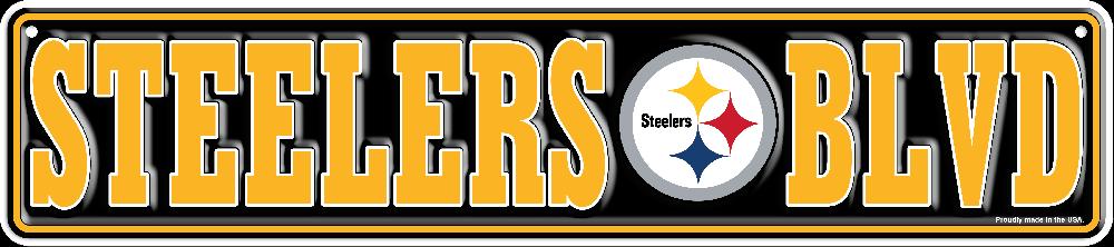 fan creations Pittsburgh Steelers Team Boulevard Metal 4x18
