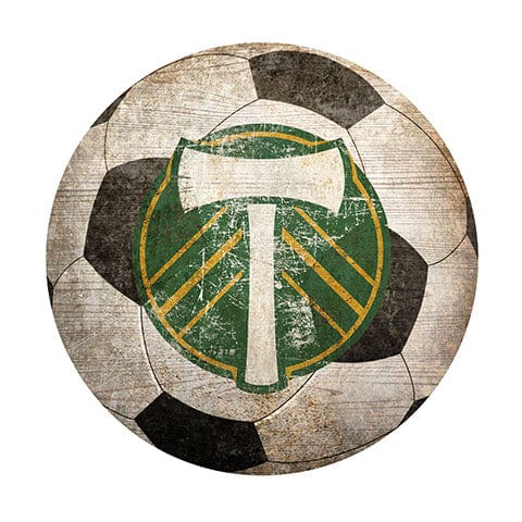 fan creations Portland Timbers 12" Soccer Shaped Sign