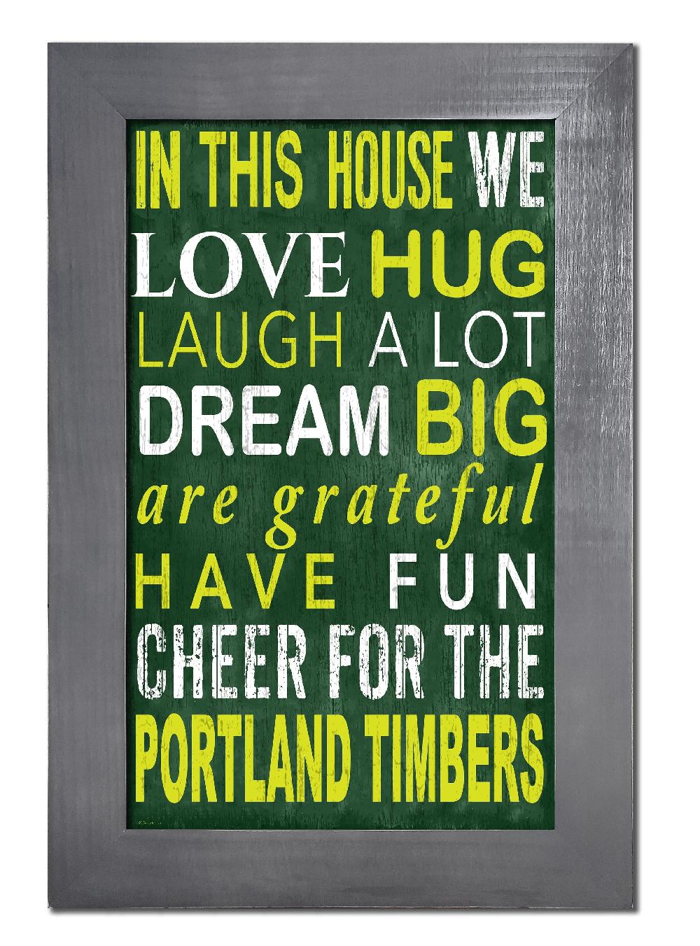 fan creations Portland Timbers Color In This House 11x19 Framed