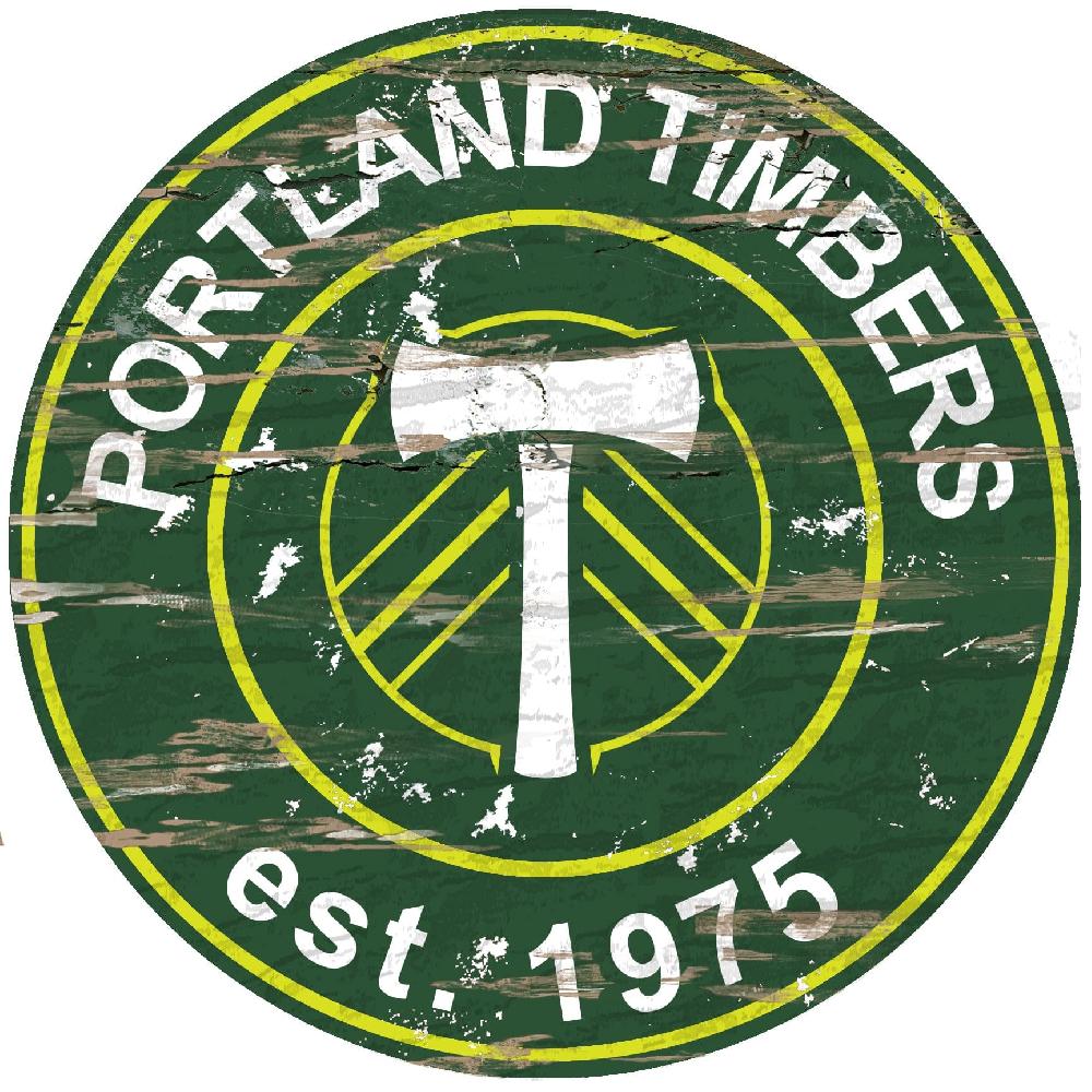 fan creations Portland Timbers Distressed 24" Circle