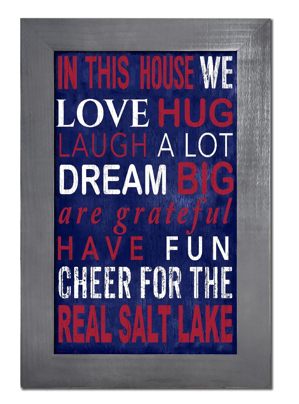 fan creations Real Salt Lake Color In This House 11x19 Framed
