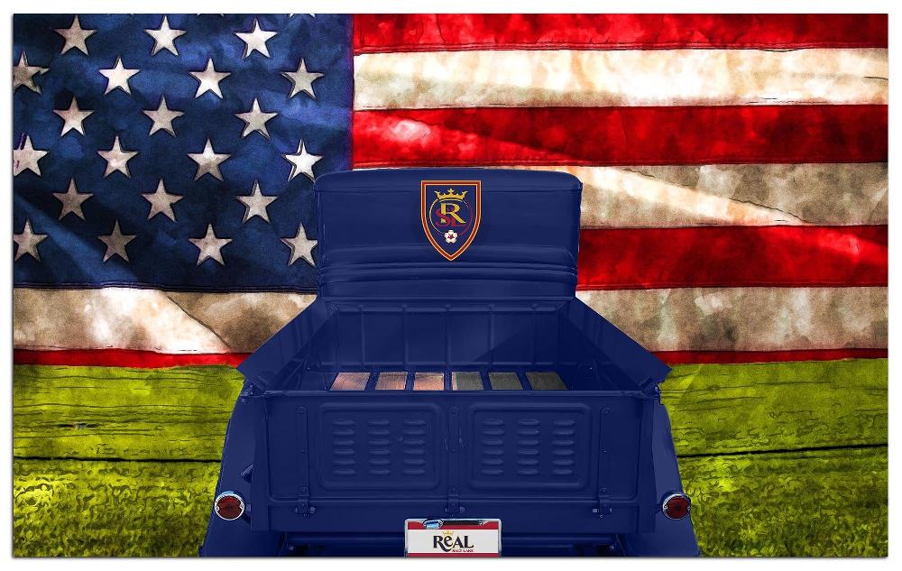 fan creations Real Salt Lake Patriotic Retro Truck 11x19