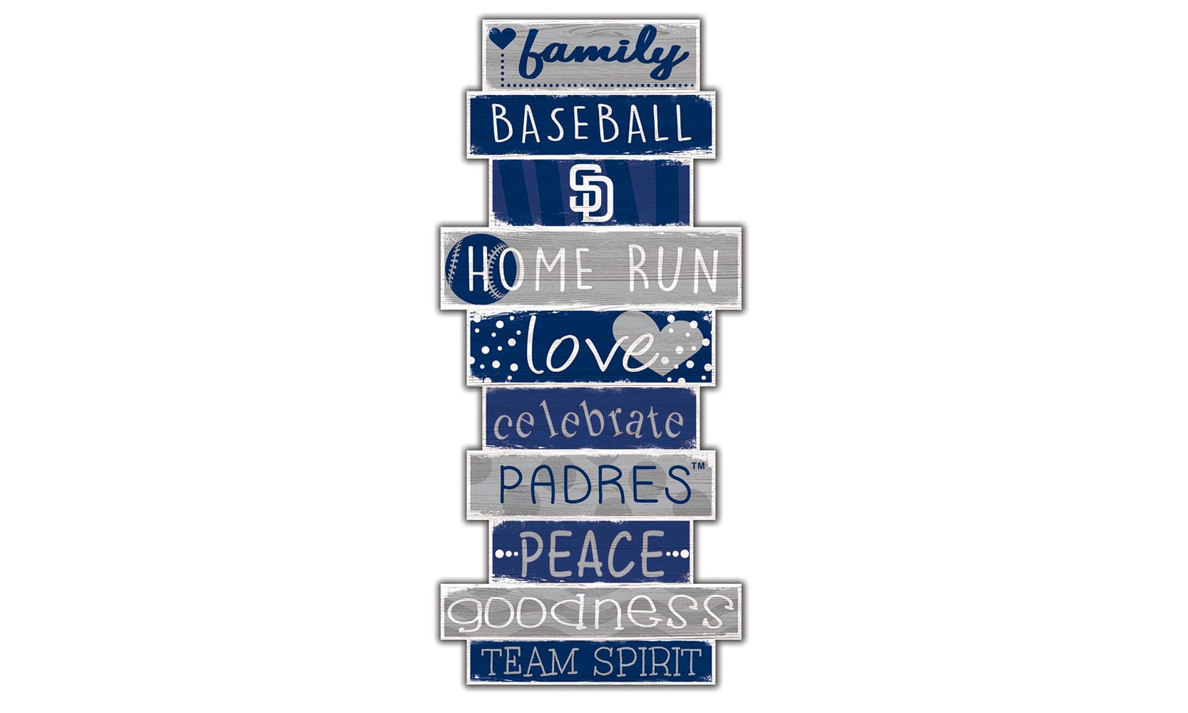 fan creations San Diego Padres Celebration Stack 24" Sign