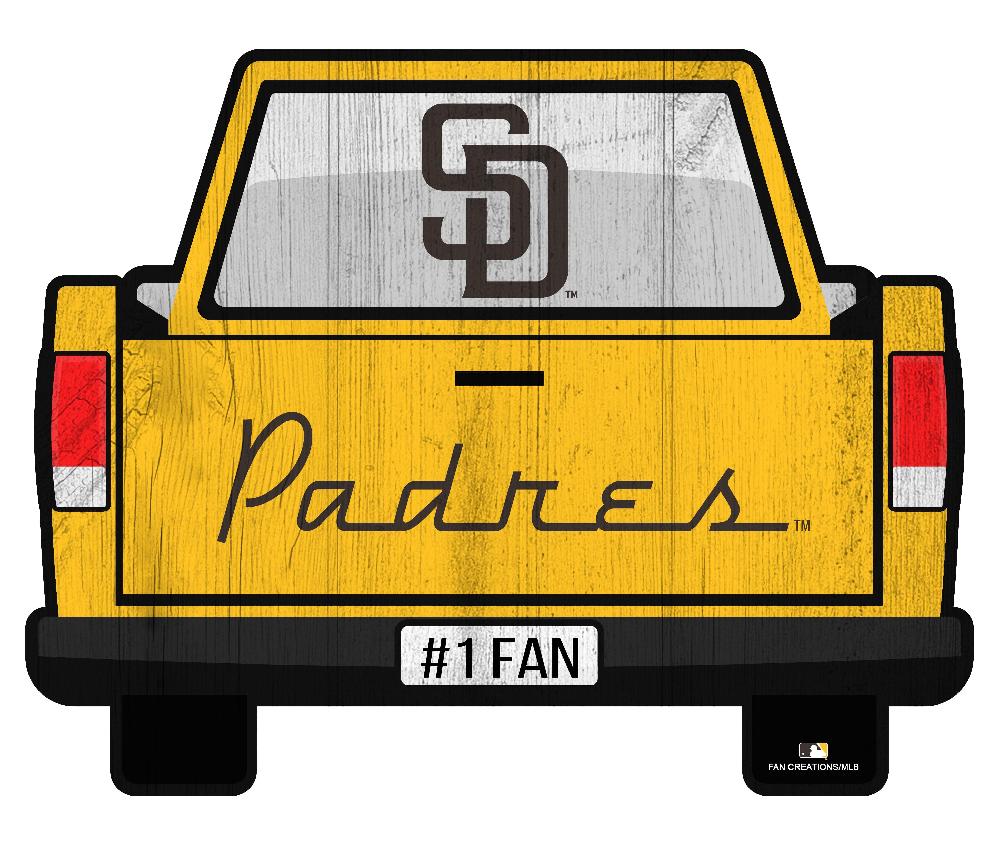 fan creations San Diego Padres Slogan Truck Back Vintage 12in