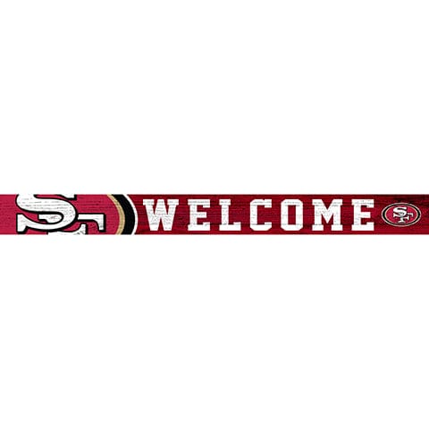 fan creations San Francisco 49ers 16in. Welcome Strip