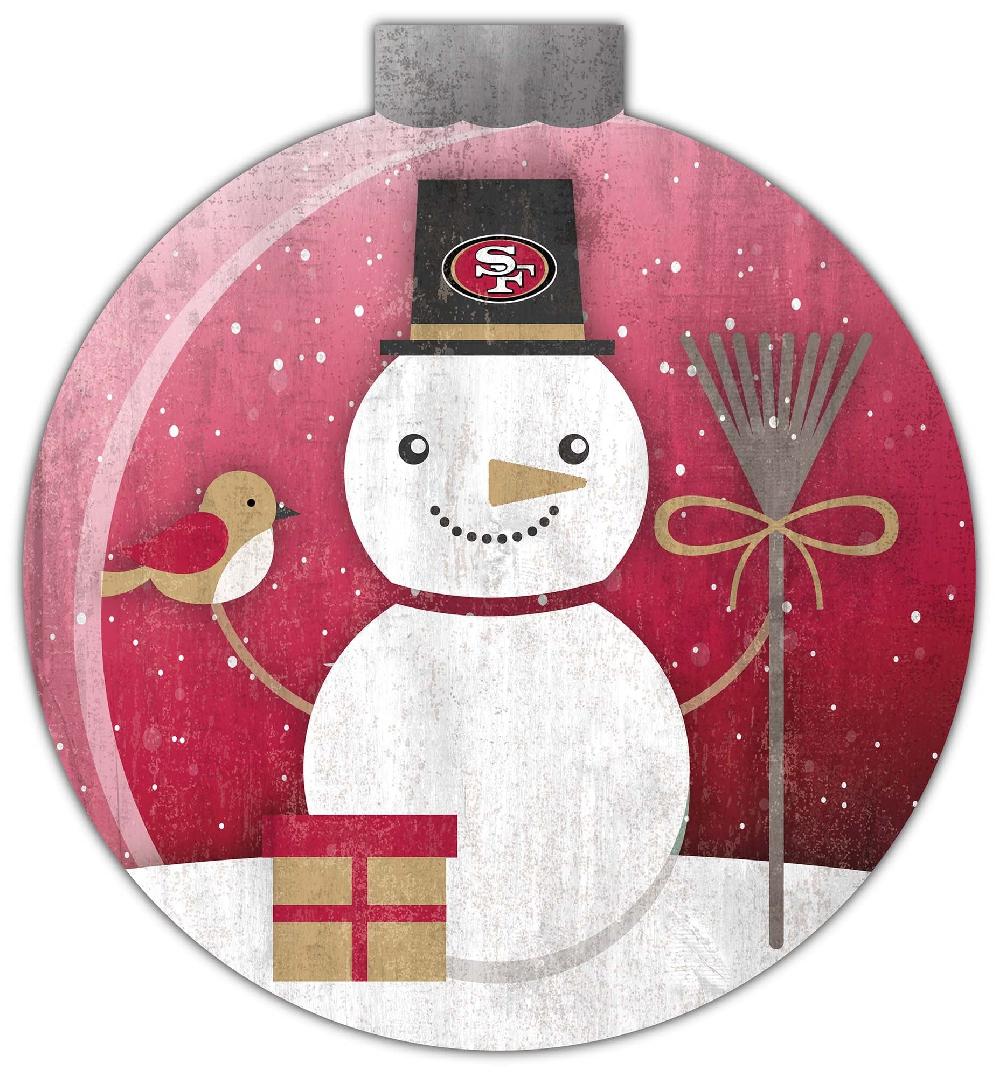fan creations San Francisco 49ers Snowglobe 12in Wall Art