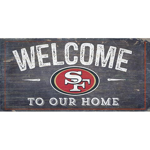 Fan Creations San Francisco 49ers Welcome Distressed 6 X 12