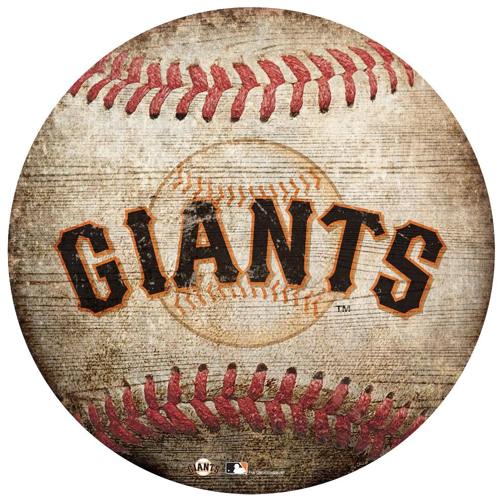 fan creations San Francisco Giants 12in Baseball Shaped Sign