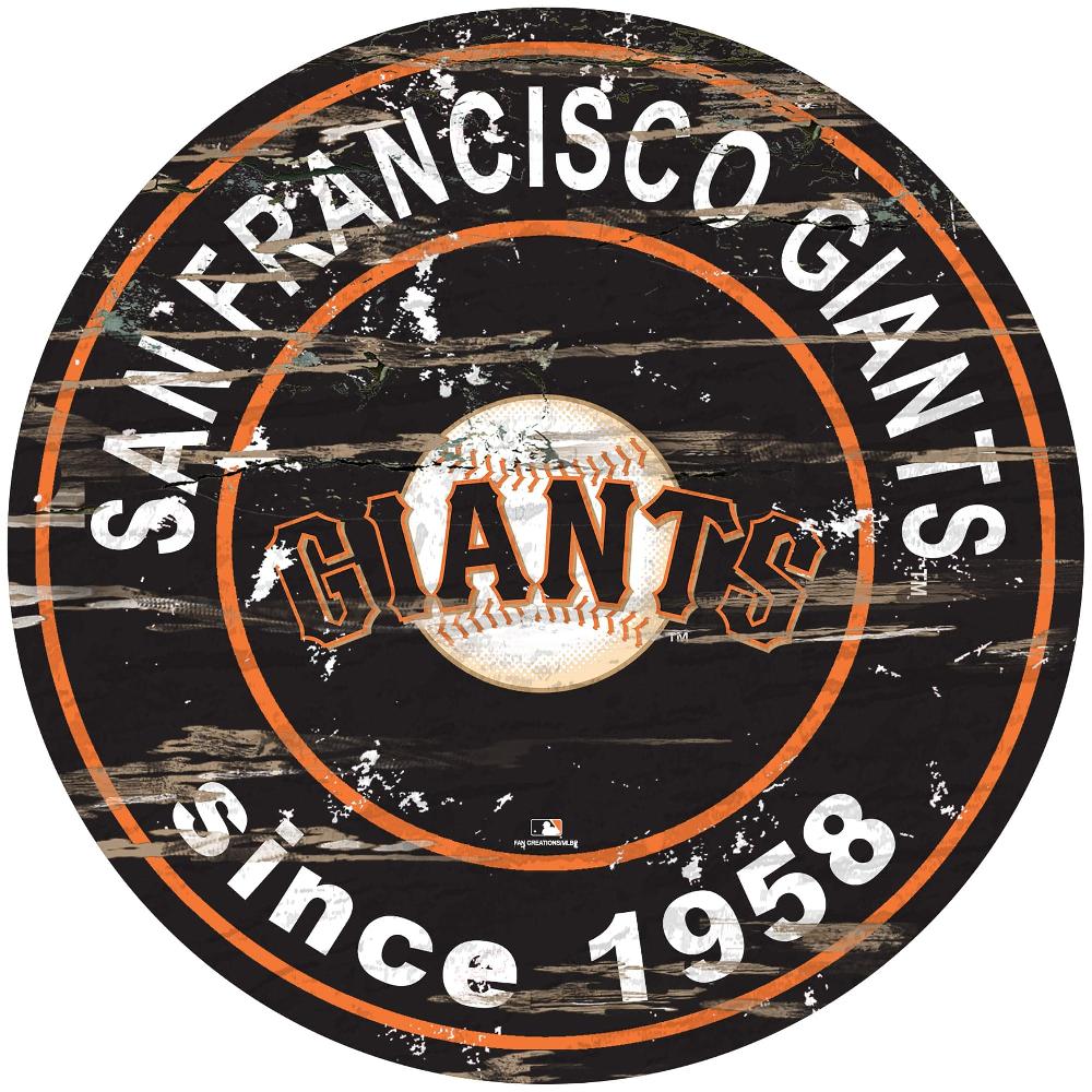 fan creations San Francisco Giants Distressed 24" Circle