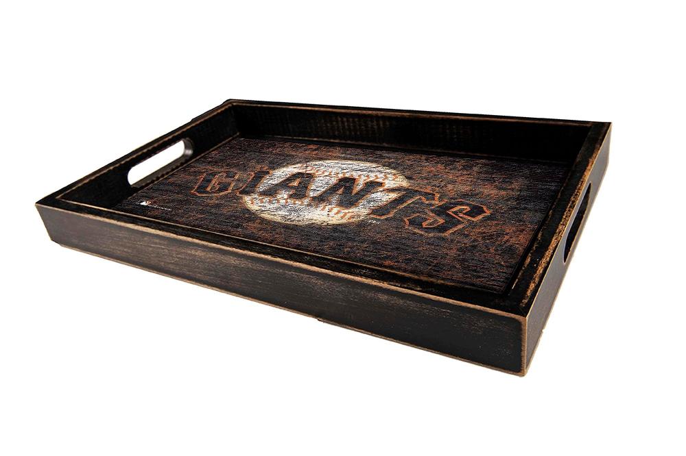 fan creations San Francisco Giants Distressed Team Tray With Team Colors