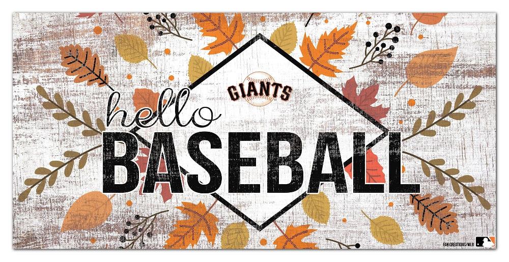 fan creations San Francisco Giants Hello Baseball 6x12