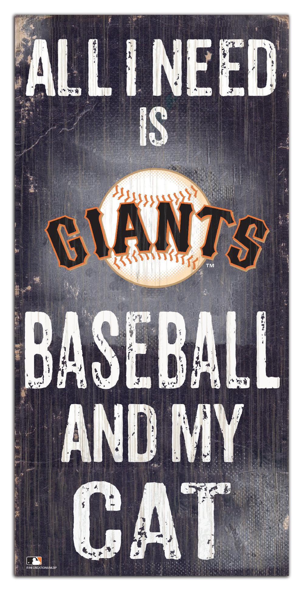 fan creations San Francisco Giants My Cat 6x12 Sign