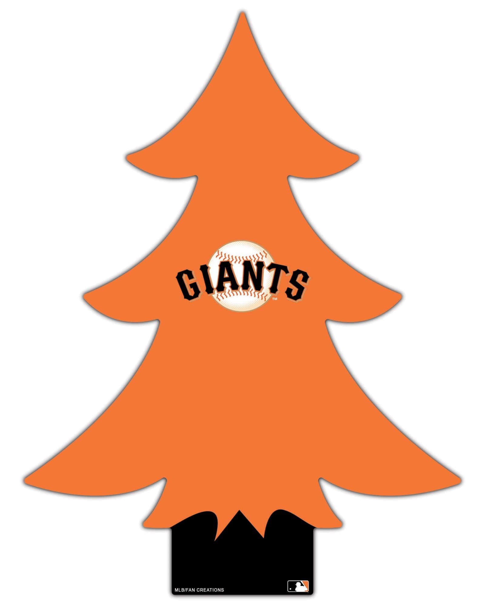 fan creations San Francisco Giants Team Color Desktop Tree 12in