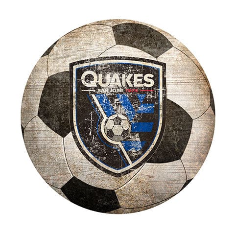 fan creations San Jose Earthquakes 12" Soccer Shaped Sign