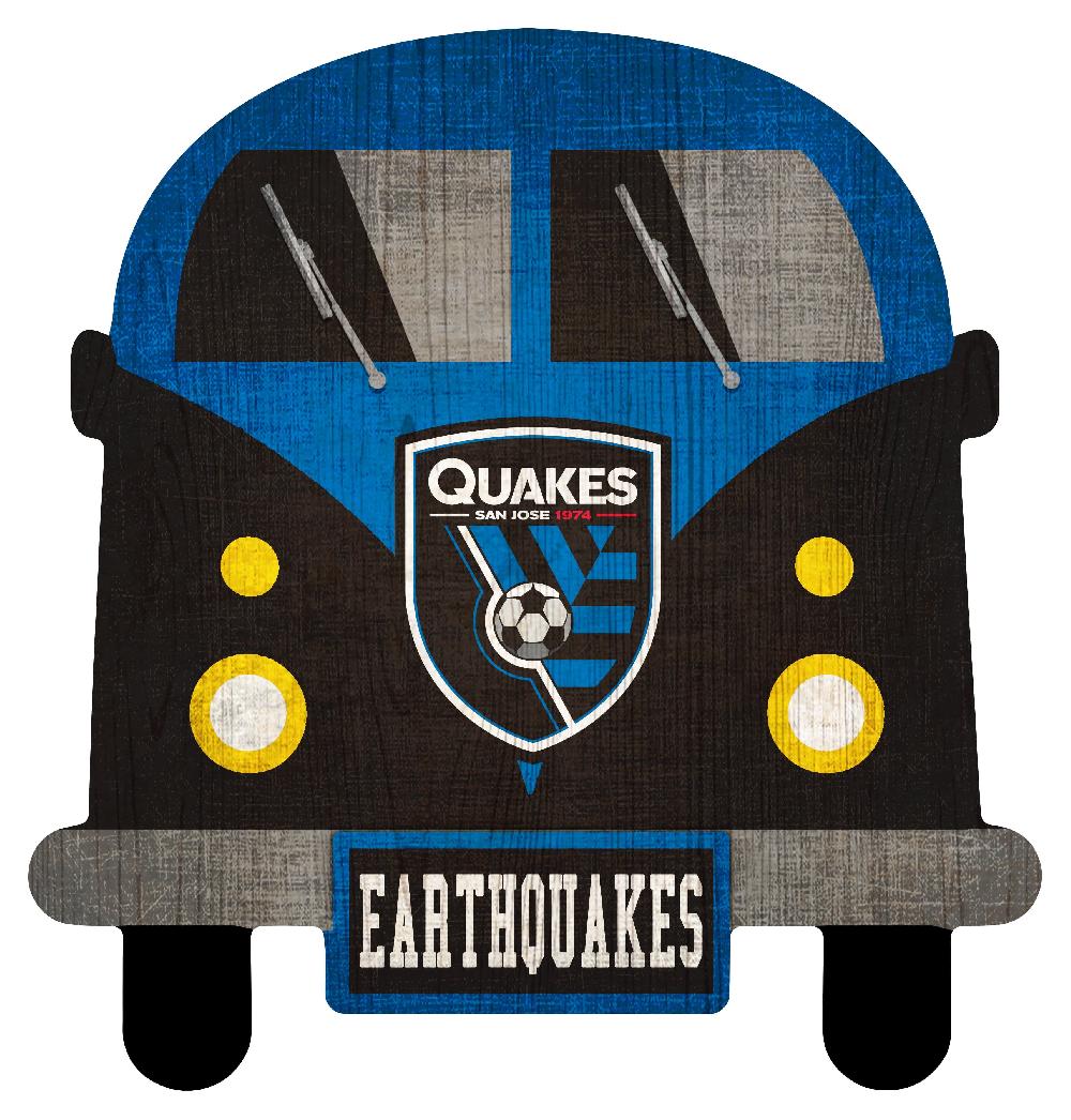 fan creations San Jose Earthquakes 12" Team Bus Sign
