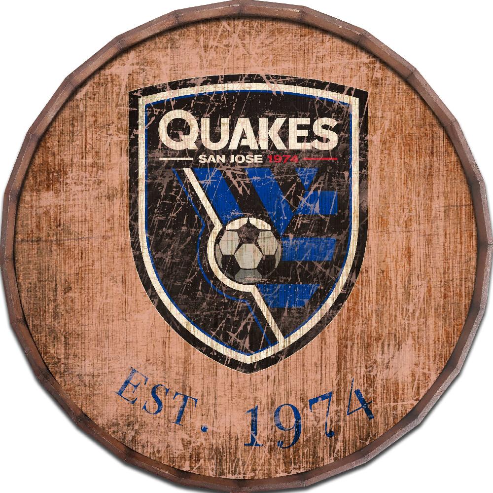 fan creations San Jose Earthquakes 24in Established Date Barrel Top