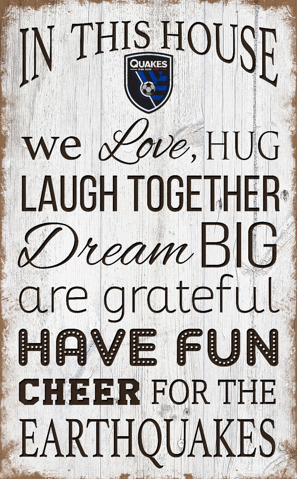 fan creations San Jose Earthquakes In This House 11x19