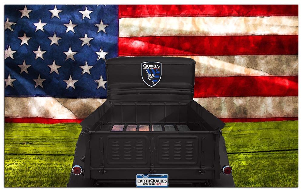 fan creations San Jose Earthquakes Patriotic Retro Truck 11x19