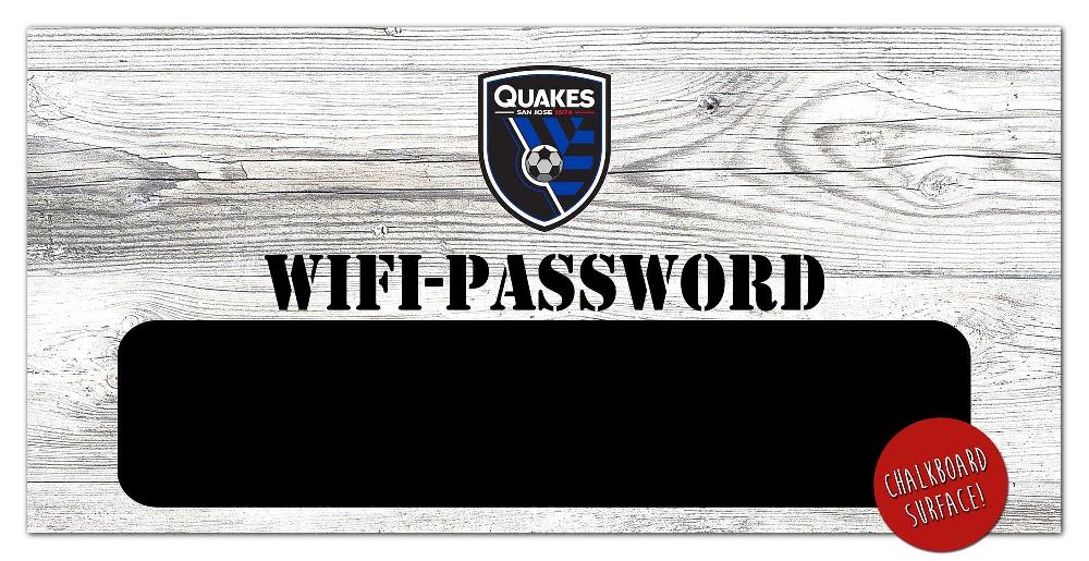 fan creations San Jose Earthquakes Wifi Password 6x12 Sign