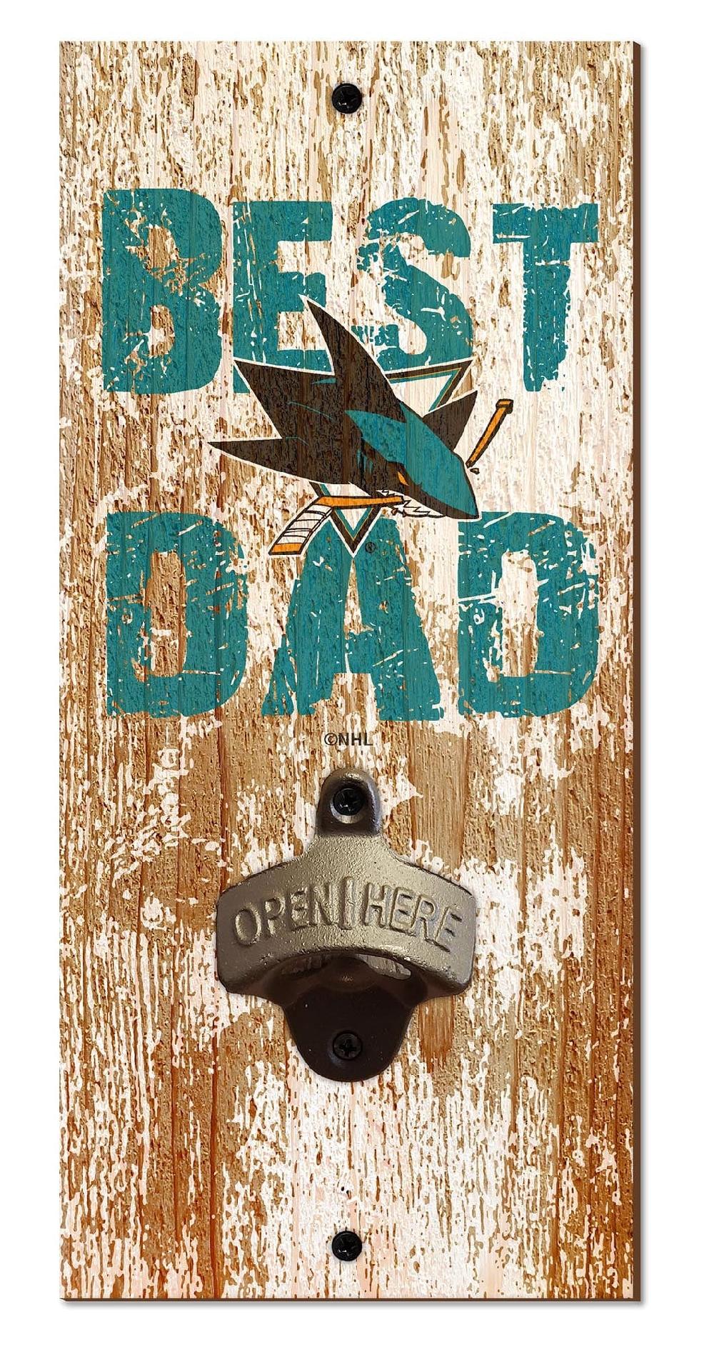 fan creations San Jose Sharks Best Dad Bottle Opener