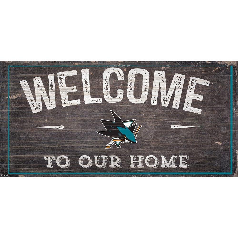 fan creations San Jose Sharks Welcome Distressed 6x12
