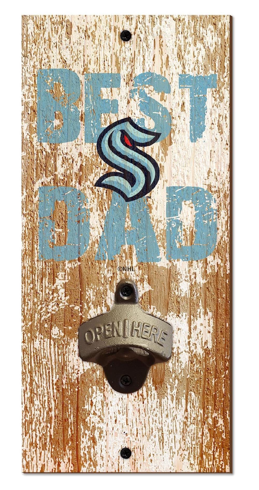 fan creations Seattle Kraken Best Dad Bottle Opener