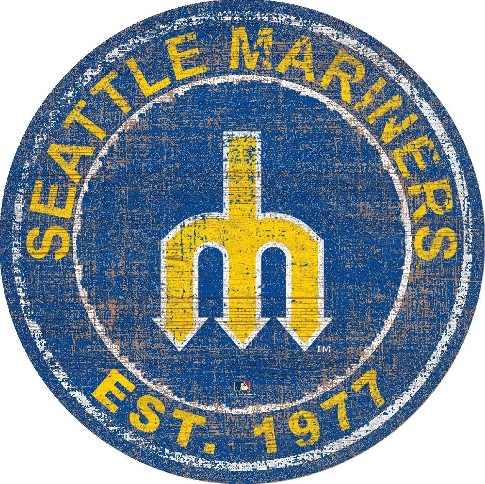 fan creations Seattle Mariners Heritage Logo 24" Circle