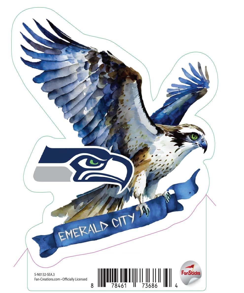 Fan Creations Seattle Seahawks 3in Decal - "Seattle Seahawks"