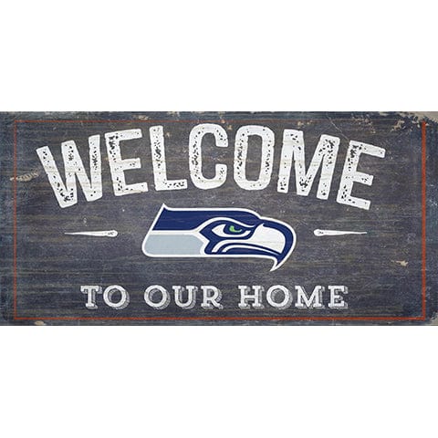 Fan Creations Seattle Seahawks Welcome Distressed 6 X 12