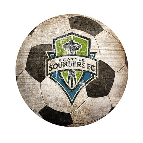 fan creations Seattle Sounders 12" Soccer Shaped Sign