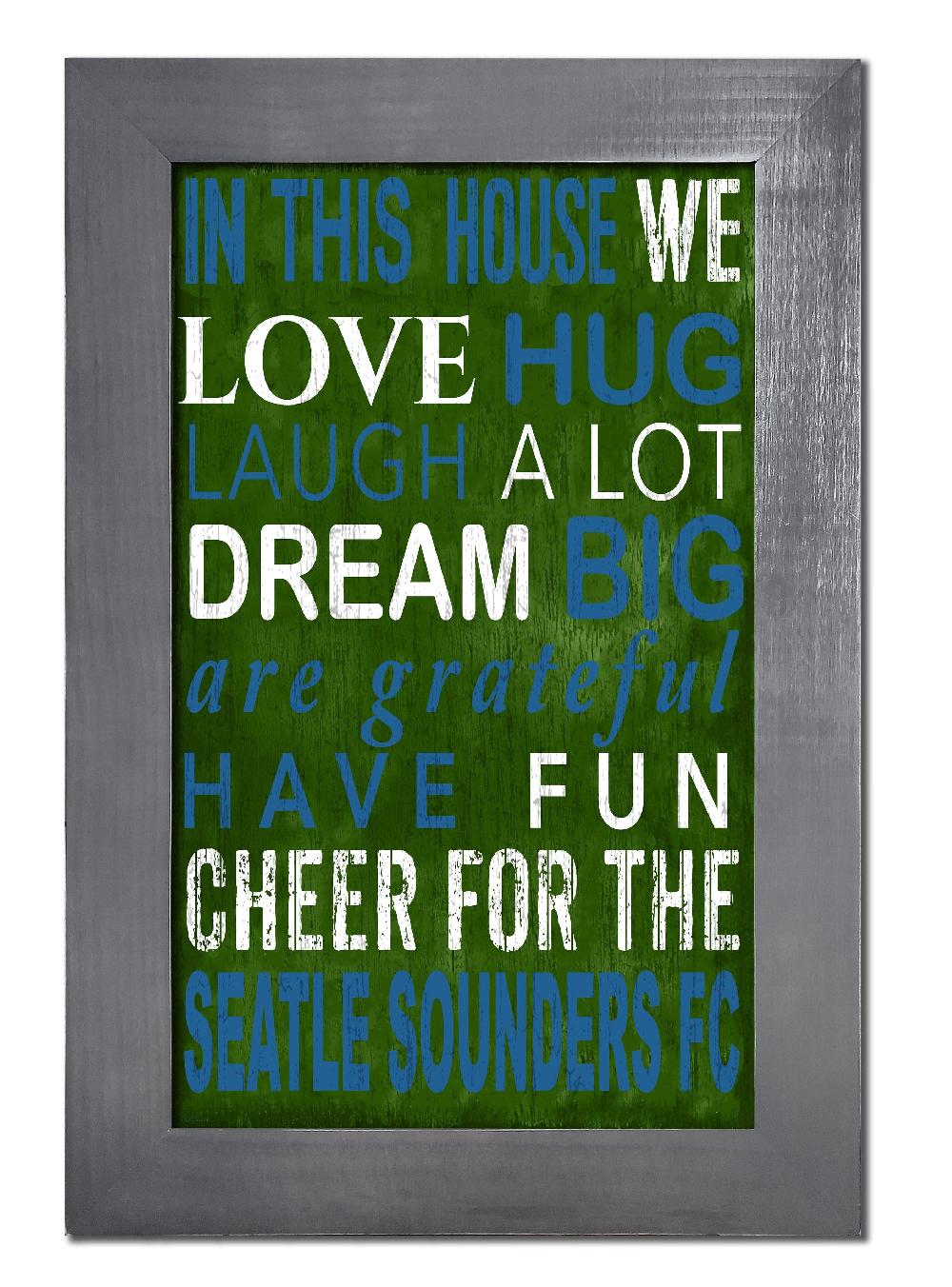 fan creations Seattle Sounders FC Color In This House 11x19 Framed
