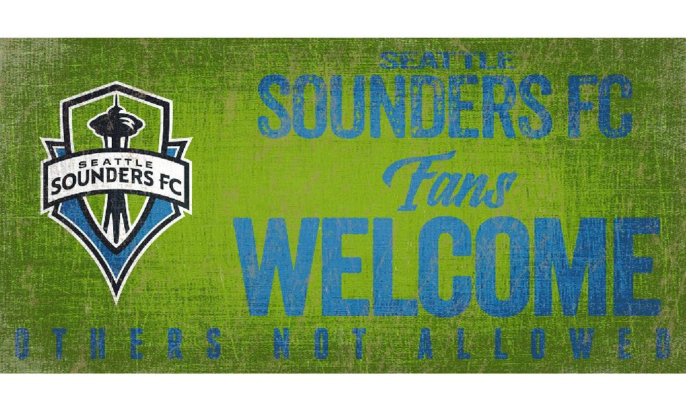 fan creations Seattle Sounders FC Fans Welcome Sign
