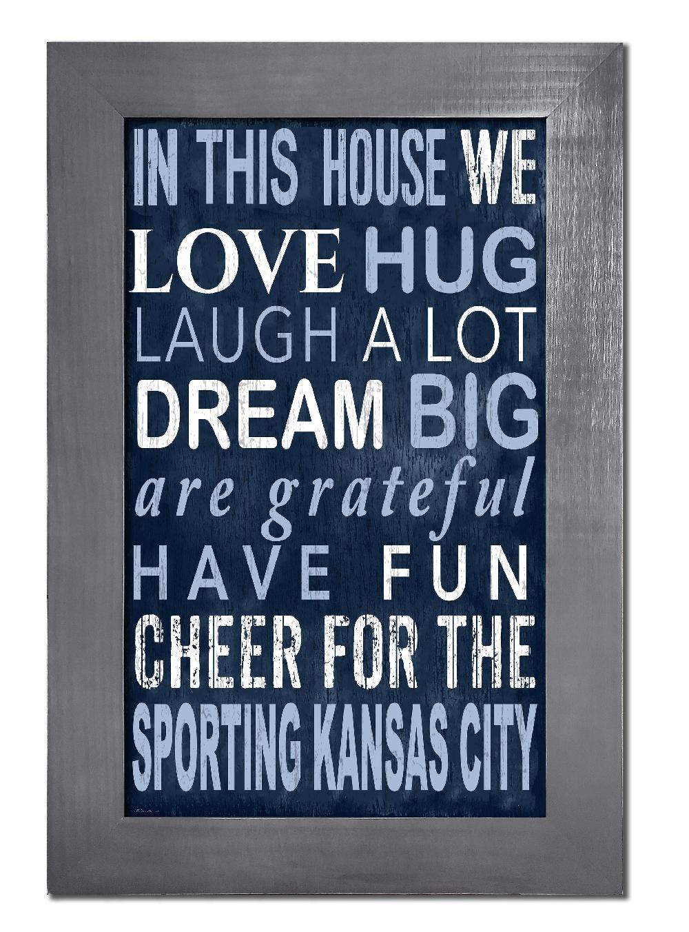 fan creations Sporting Kansas City Color In This House 11x19 Framed