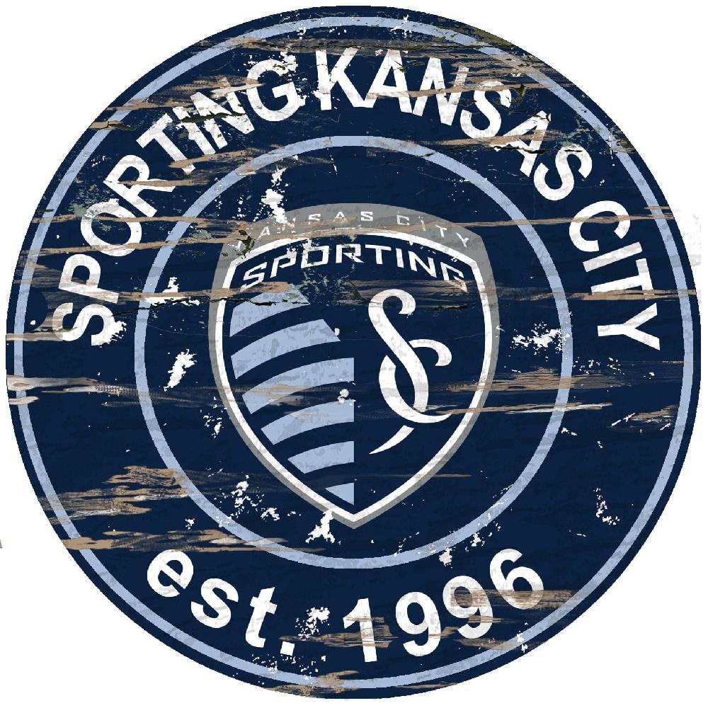 fan creations Sporting Kansas City Distressed 24" Circle