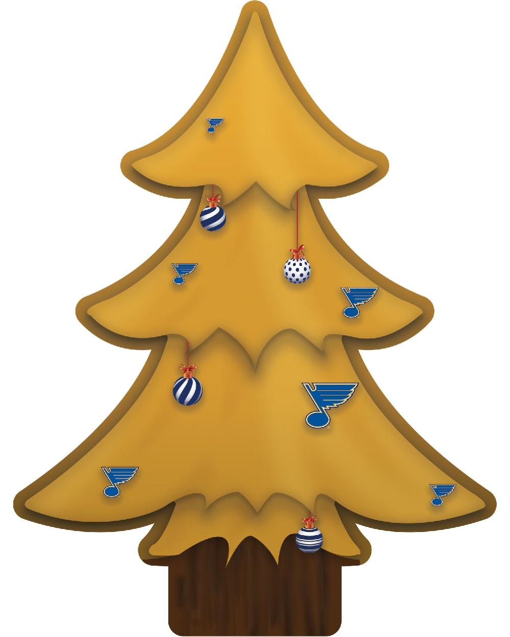 fan creations St Louis Blues Team Color Desktop Tree 12in