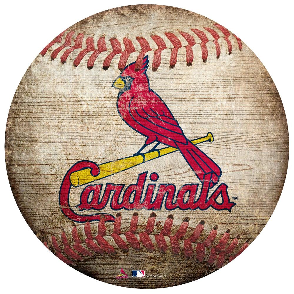 fan creations St. Louis Cardinals 12in Baseball Shaped Sign