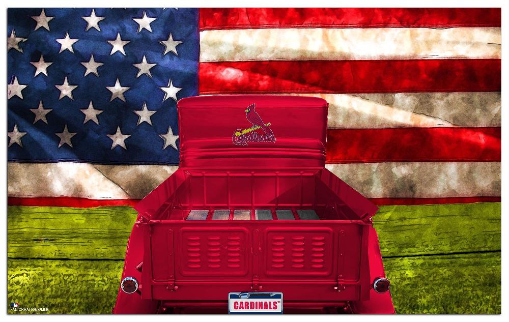 fan creations St. Louis Cardinals Patriotic Retro Truck 11x19