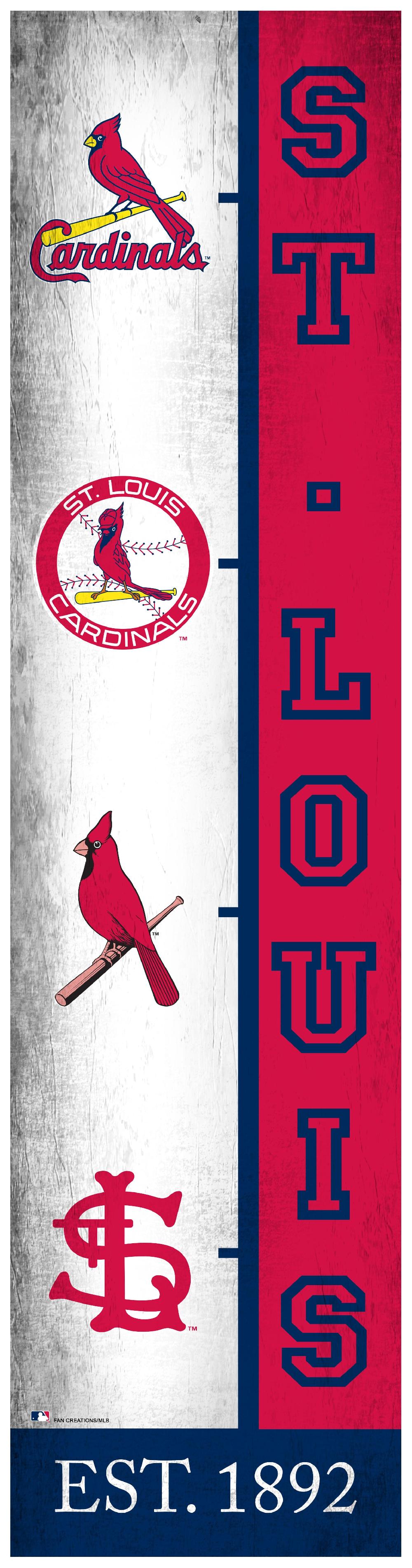 fan creations St. Louis Cardinals Team Logo Progression 6x24