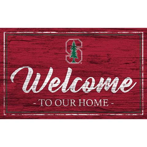 fan creations Stanford Team Color Welcome 11x19 Sign