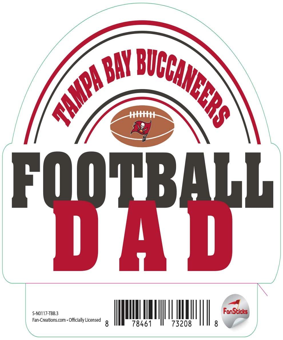 fan creations Tampa Bay Buccaneers 3in Decal - Football Dad