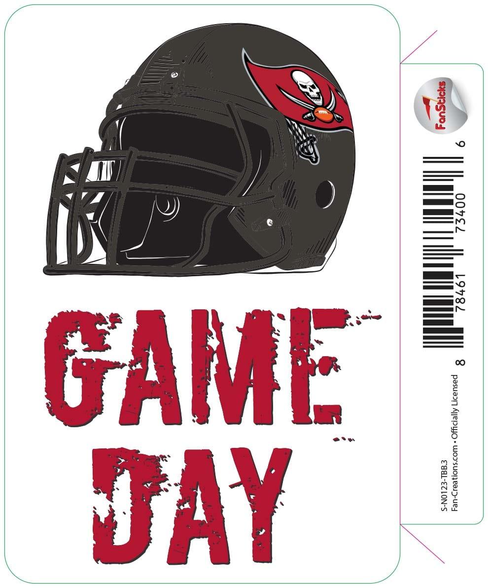 fan creations Tampa Bay Buccaneers 3in Decal - Game Day Helmet