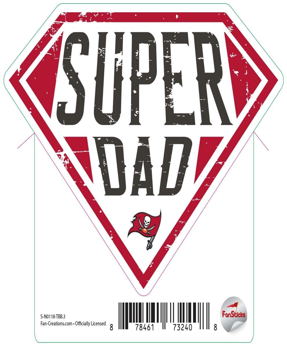 fan creations Tampa Bay Buccaneers 3in Decal - Super Dad