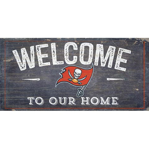 fan creations Tampa Bay Buccaneers Welcome Distressed 6 x 12